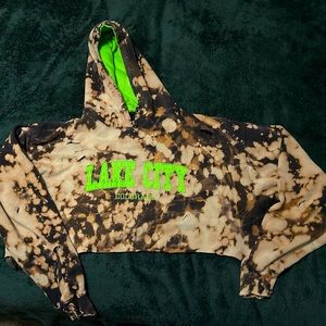 Grunge Vintage Y2K One of a Kind crop top hoodie